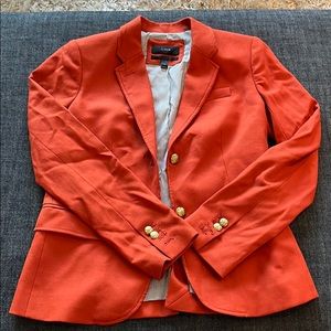 J. Crew Blazer Orange Schoolboy style like new